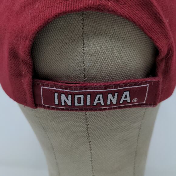 Steve & Barry's IU Indiana Hoosiers Strapback Hat Embroidered Logo Red OSFA - Picture 9 of 12